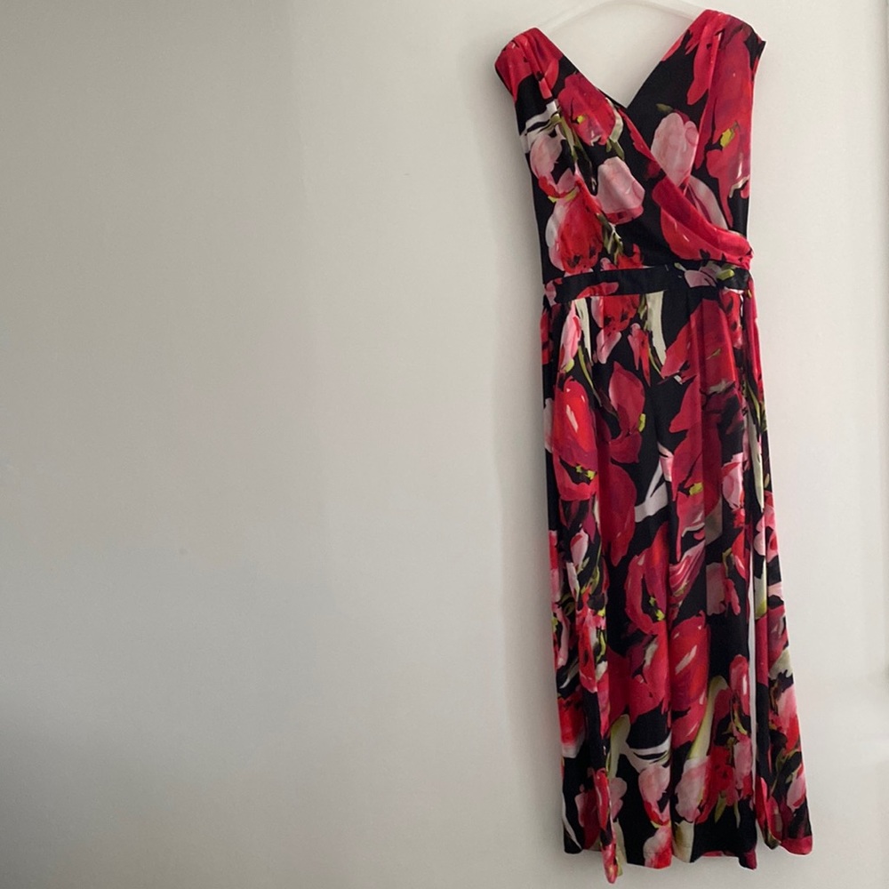 Multicolor Floral Silk Jumpsuit
